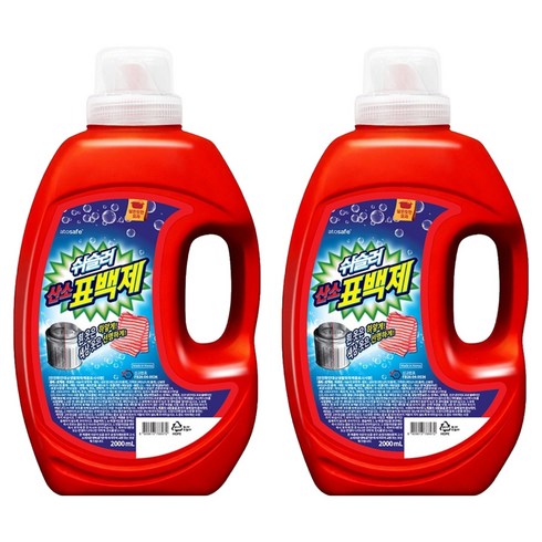 쉬슬러 산소 액체형 표백제, 2L, 1개입, 2개