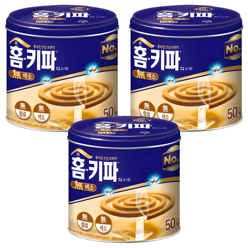 홈키파 디 모기향 트란스알레트린, 650g, 3개
