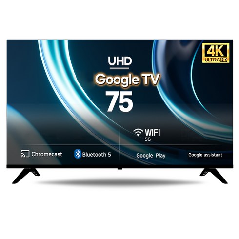 시티브 4K UHD IPS패널 구글OS 1등급 스마트TV, 189cm(75인치), 75 UHD GTV, 무타공 벽걸이형(추가비용발생), 방문설치