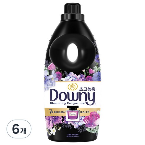 다우니 미스티크 초고농축 섬유유연제 본품, 1.05L, 6개
