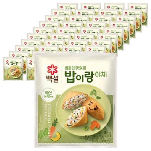 CJ제일제당 밥이랑 야채, 27g, 40개