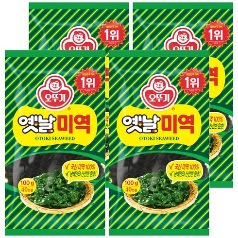 오뚜기 옛날 미역, 100g, 4개