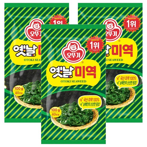 오뚜기 옛날 미역, 100g, 3개