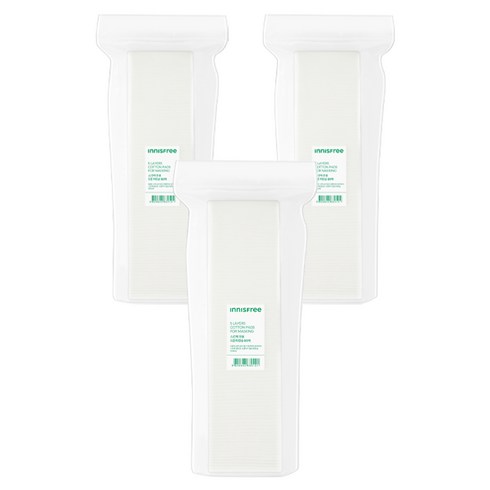 이니스프리 스킨팩 전용 5겹 화장솜, 3개, 80매입