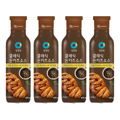 청정원 클래식 돈카츠 소스, 400g, 4개