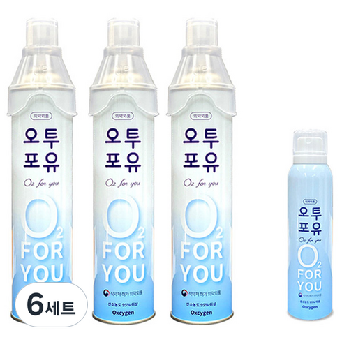 오투포유 휴대용 산소캔 816ml 3p + 220ml 세트, 6세트