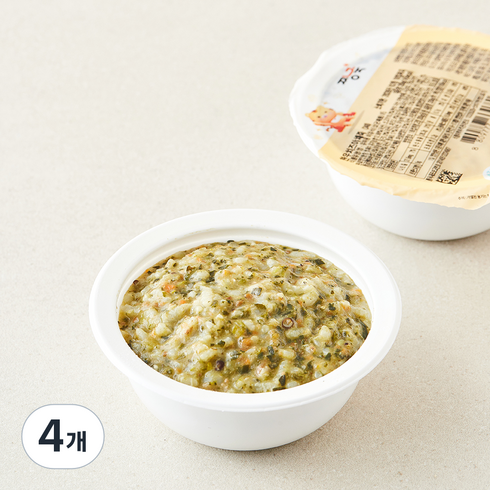 짱죽 중기 9개월부터 한우 치즈 야채죽 죽2 이유식, 200g, 4개
