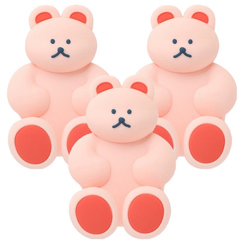 도낫도낫 실리콘 칫솔걸이, 베리, 3개