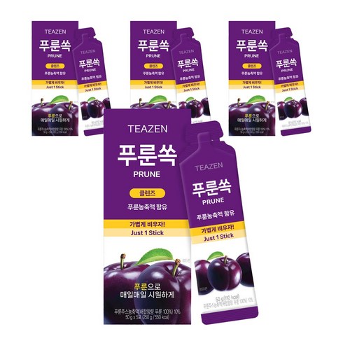 티젠 푸룬쏙 5포, 250g, 4개