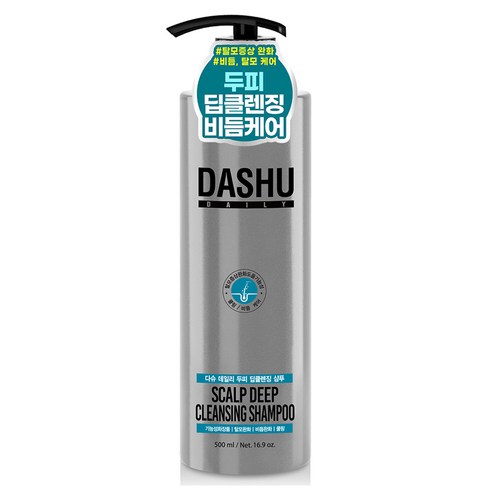 다슈 데일리 탈모증상완화 두피 딥클렌징 샴푸, 500ml, 1개