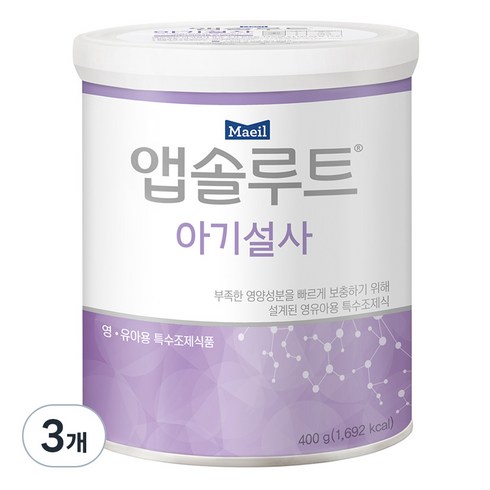 앱솔루트 아기설사 분유, 400g, 1개입, 3개