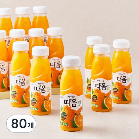 따옴 청귤 앤 한라봉 앤 천혜향 주스, 235ml, 80개