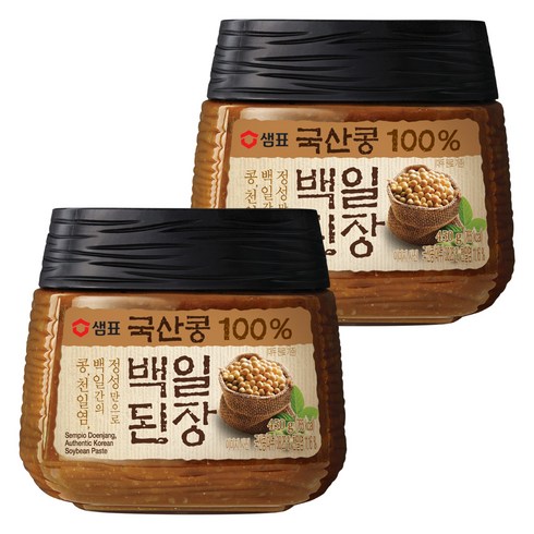 샘표 국산콩 백일된장, 450g, 2개