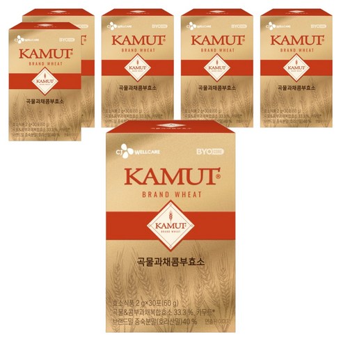 BYO 카무트 곡물콤부 저분자 효소 30p, 60g, 6개