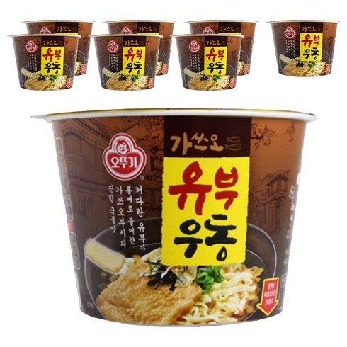 오뚜기 유부우동 큰사발, 100g, 8개