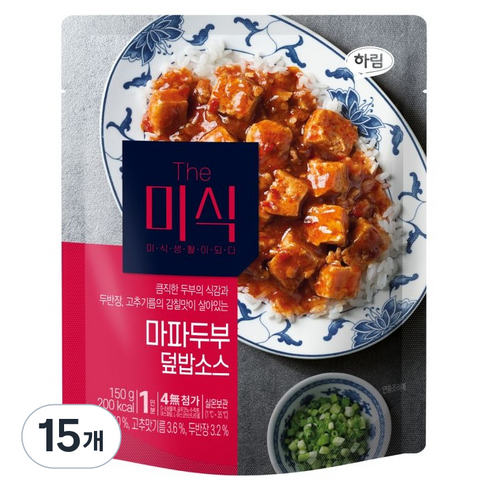 더미식 마파두부 덮밥소스, 15개, 150g