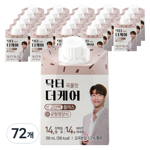 닥터더케어 곡물맛 균형영양식, 72개, 200ml