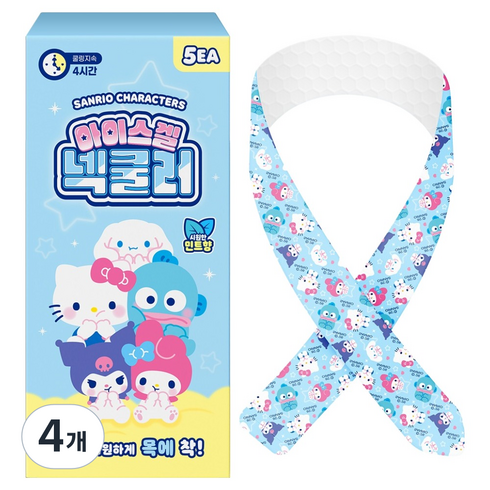 아텍스 산리오 캐릭터즈 아이스겔 넥쿨러 5p, 4개
