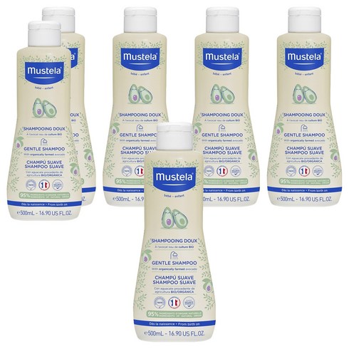 무스텔라 젠틀 샴푸, 500ml, 6개