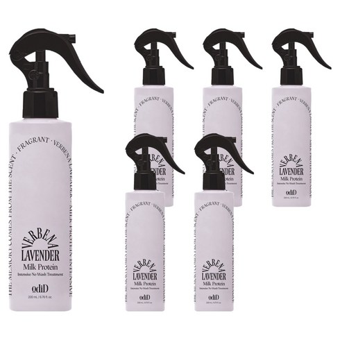 오디드 밀크 프로틴 인텐시브 노워시 앰플 트리트먼트 버베나 라벤더, 200ml, 6개