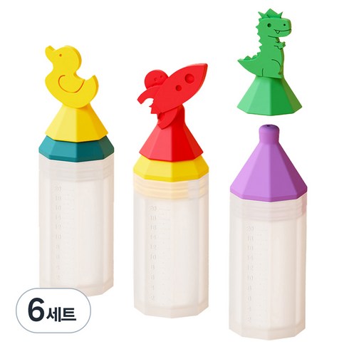 이크 실리콘 투약병 3종 세트, 6세트