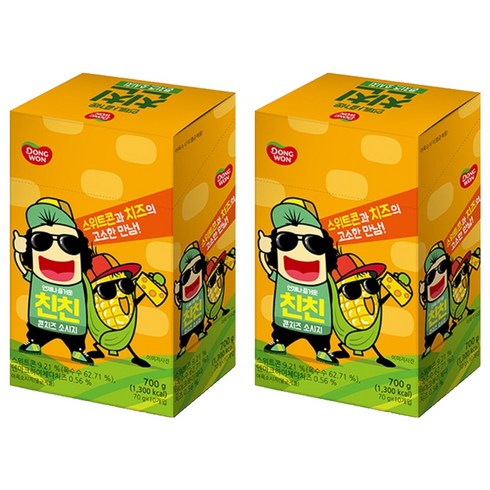 동원 친친 콘치즈 소시지 10p, 2개, 700g