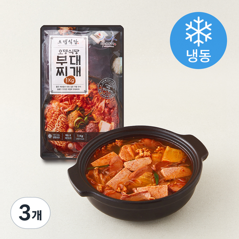 오뎅식당 부대찌개 (냉동), 1kg, 3개