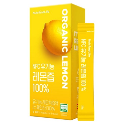 뉴트리원 NFC 유기농 레몬즙 100%, 280g, 1개