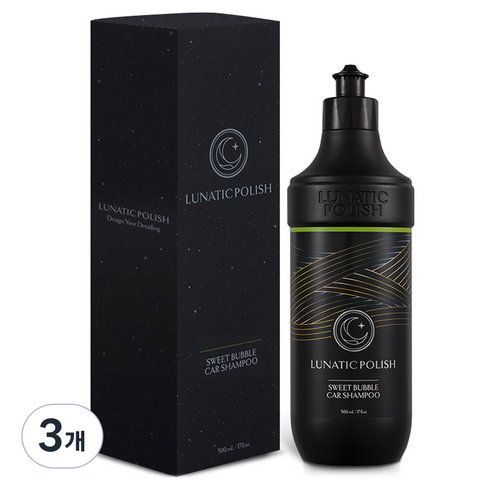 불스원 루나틱폴리시 스윗 버블 카샴푸, 3개, 500ml