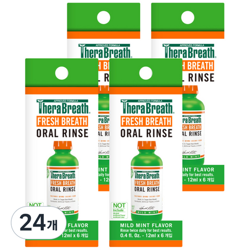 테라브레스 마일드민트 가글 휴대용 구강청결제 6p, 72ml, 24개