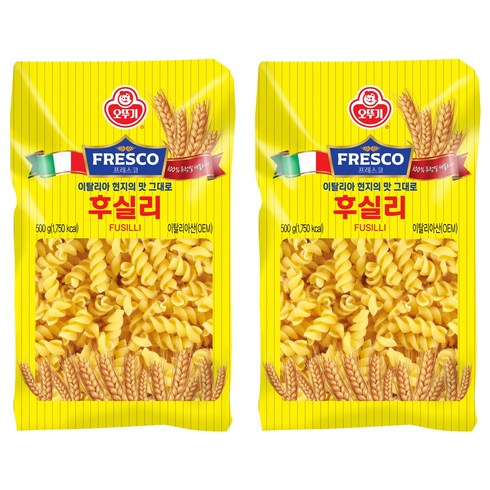 오뚜기프레스코 후실리, 500g, 2개