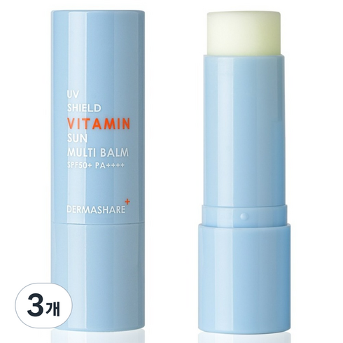 더마쉐어 유브이 쉴드 비타민 선 멀티밤 SPF50+ PA++++, 11g, 3개