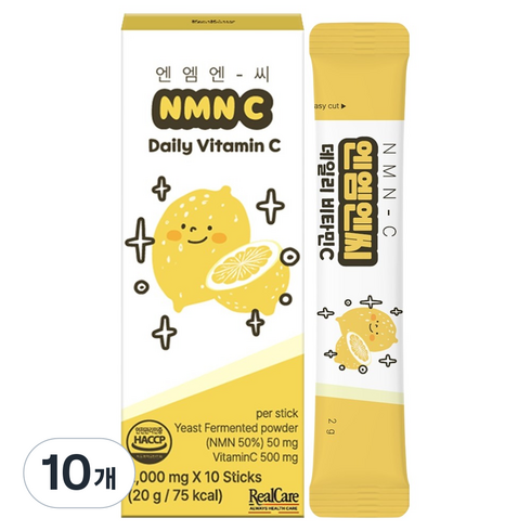 리얼케어 NMN-C 엔엠엔씨 데일리 비타민C, 10개, 10회분