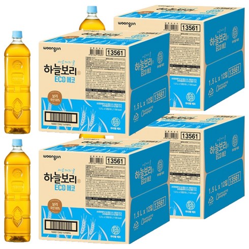 하늘보리 에코 무라벨, 1.5L, 48개