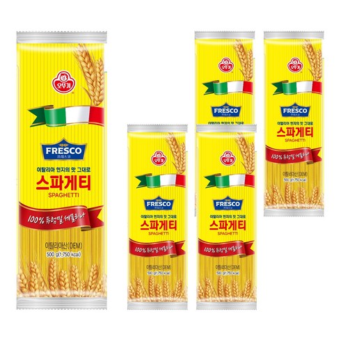오뚜기프레스코 스파게티, 500g, 5개