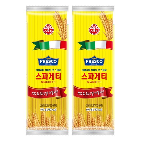 오뚜기 프레스코 스파게티 면, 500g, 2개