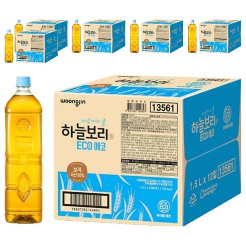 하늘보리 에코 무라벨, 1.5L, 72개