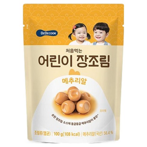 베베쿡 처음먹는 어린이 장조림 메추리알, 100g, 1개