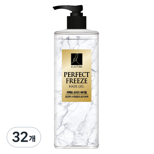 엘라스틴 퍼펙트 프리즈 헤어젤, 450ml, 32개