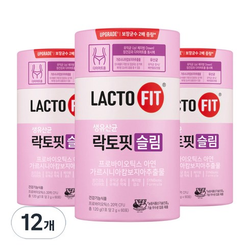 락토핏 슬림 유산균, 120g, 12개