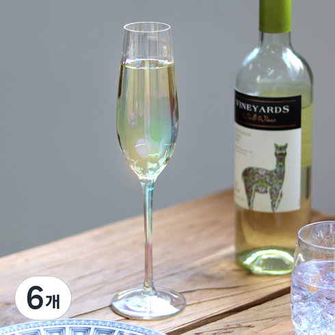 티니블랑 샤인 샴페인잔, 6개, 235ml