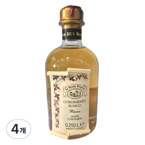 라베키아 콘디멘토 비앙코 화이트발사믹, 4개, 250ml
