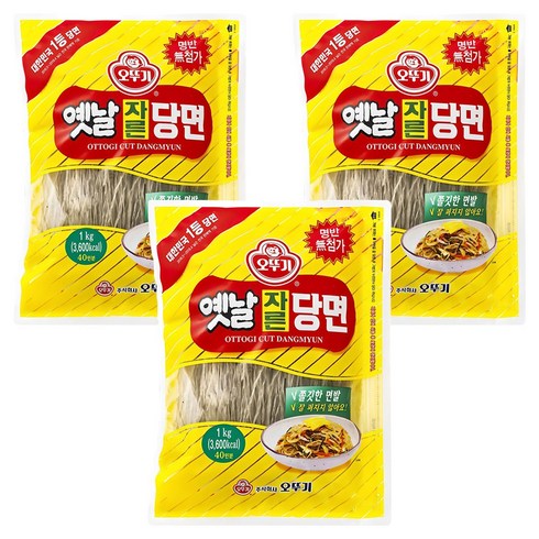 오뚜기옛날 자른당면, 1kg, 3개