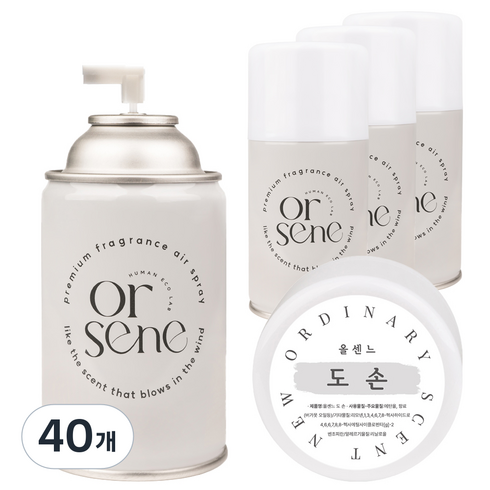 올센느 도 손 프리미엄 니치 방향제 리필, 250ml, 40개