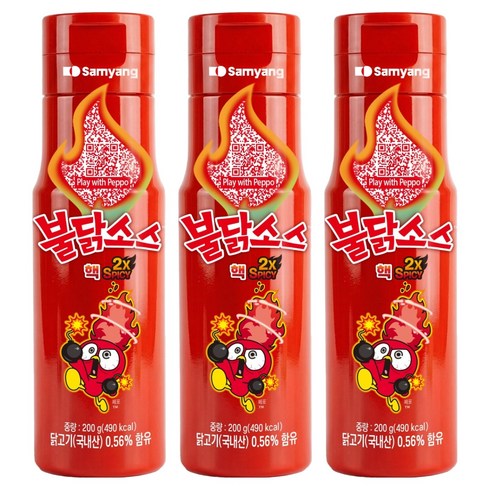 삼양 핵불닭소스, 3개, 200g