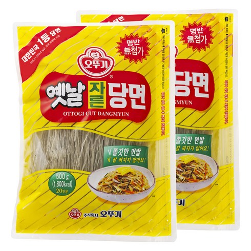 오뚜기옛날 자른당면, 500g, 2개