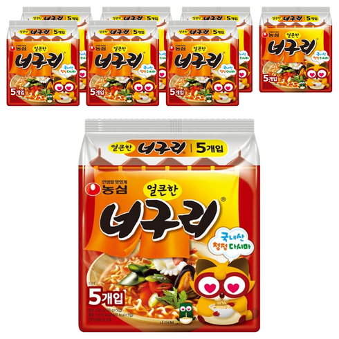 너구리 얼큰한 맛 120g, 40개