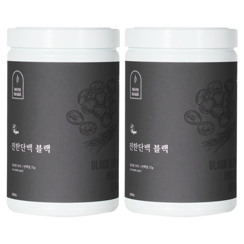 맘메이크 진한단백 블랙, 500g, 2개