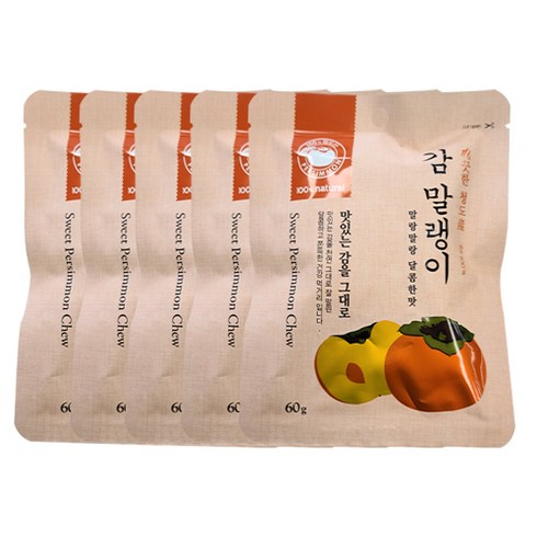 감 말랭이, 60g, 5개