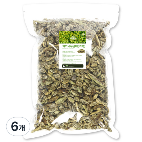 드랍쉽 회화나무열매 괴각, 1kg, 6개